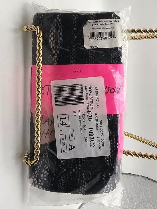 Betsey Johnson Accessories - Betsey Johnson Black Fishnet Tights – Size M/L (NWT Packaging)